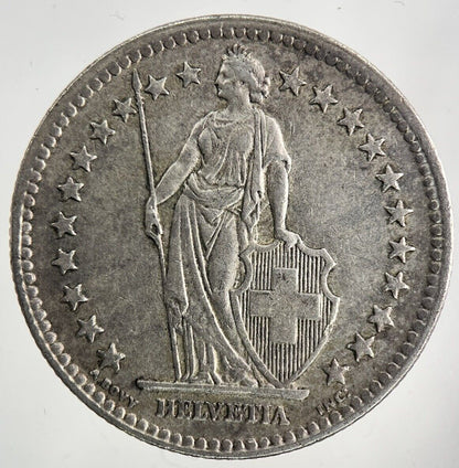 1944 Switzerland Swiss 2 Franc Silver Coin | Fine Collectable Grade