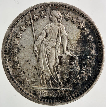 1944 Switzerland Swiss 2 Francs Silver Coin | Fine Collectable Grade