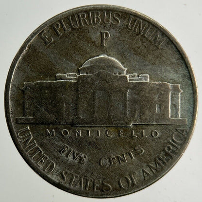 1944 US USA Jefferson Nickel Silver Coin | Fine Collectable Grade