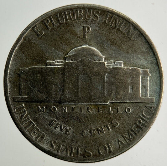 1944 US USA Jefferson Nickel Silver Coin | Fine Collectable Grade