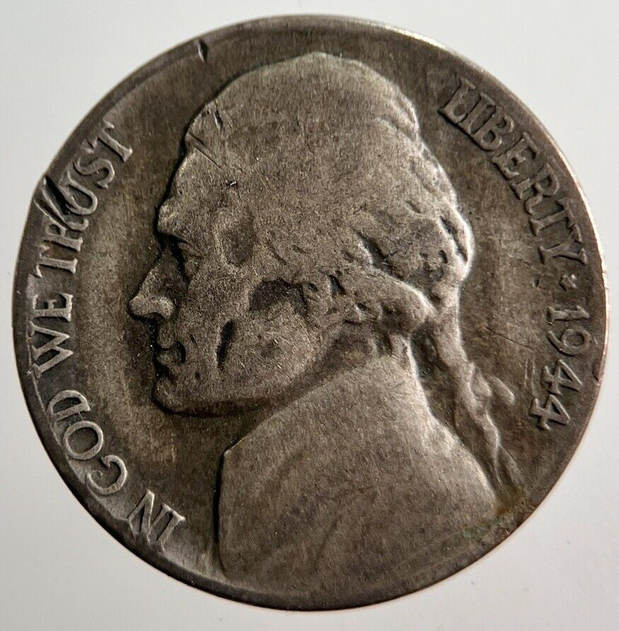 1944 US USA Nickel 5 Cents Silver Coin | Collectable Grade | a2753