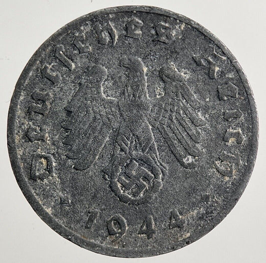 1944-D Germany Nazi 1 Pfennig Coin | Fine Collectable Grade | a2024