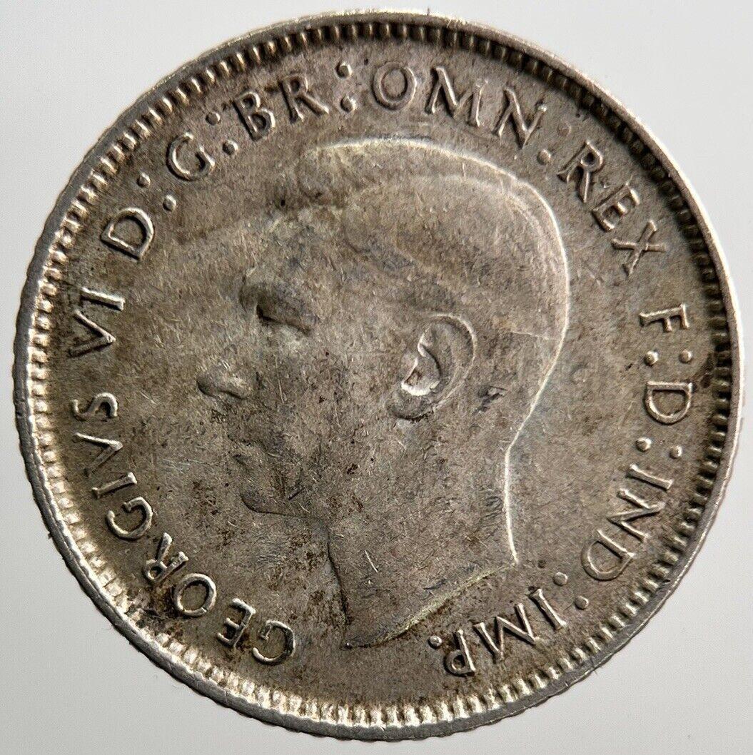 1944-S Australia Sixpence Silver Coin | Fine Collectable Grade | a3727
