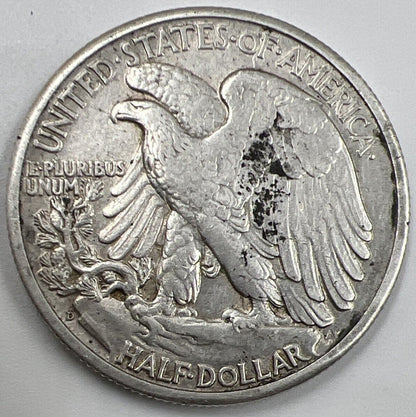 1944-D US USA Liberty Half Dollar | Silver Coin | Fine Collectable Grade | a770