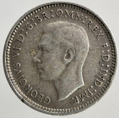 1944-S Australia Threepence Silver Coin | Fine Collectable Grade