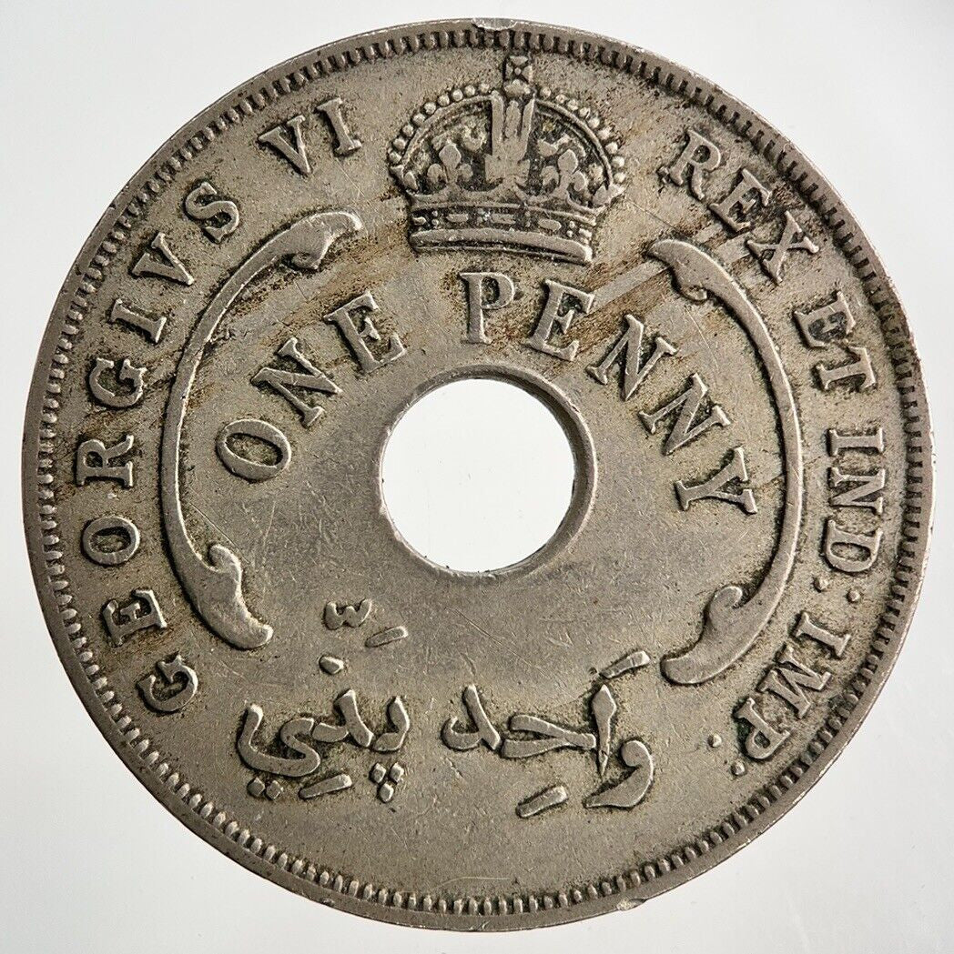 1944 West Africa One Penny Coin | Fine Collectable Grade