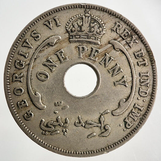 1944 West Africa One Penny Coin | Fine Collectable Grade