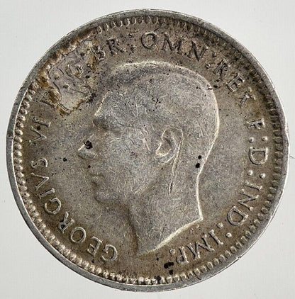 1944-S Australia Threepence Silver Coin | Fine Collectable Grade