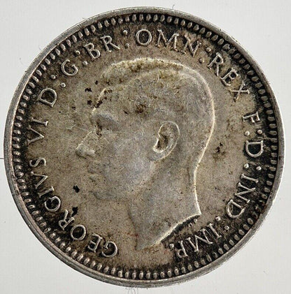 1944-S Australia Threepence Silver Coin | Fine Collectable Grade