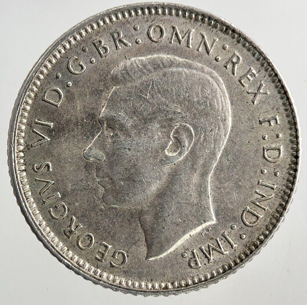 1944-S Australia Sixpence Silver Coin | Fine Collectable Grade