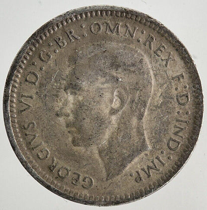 1944-S Australia Threepence Silver Coin | Fine Collectable Grade