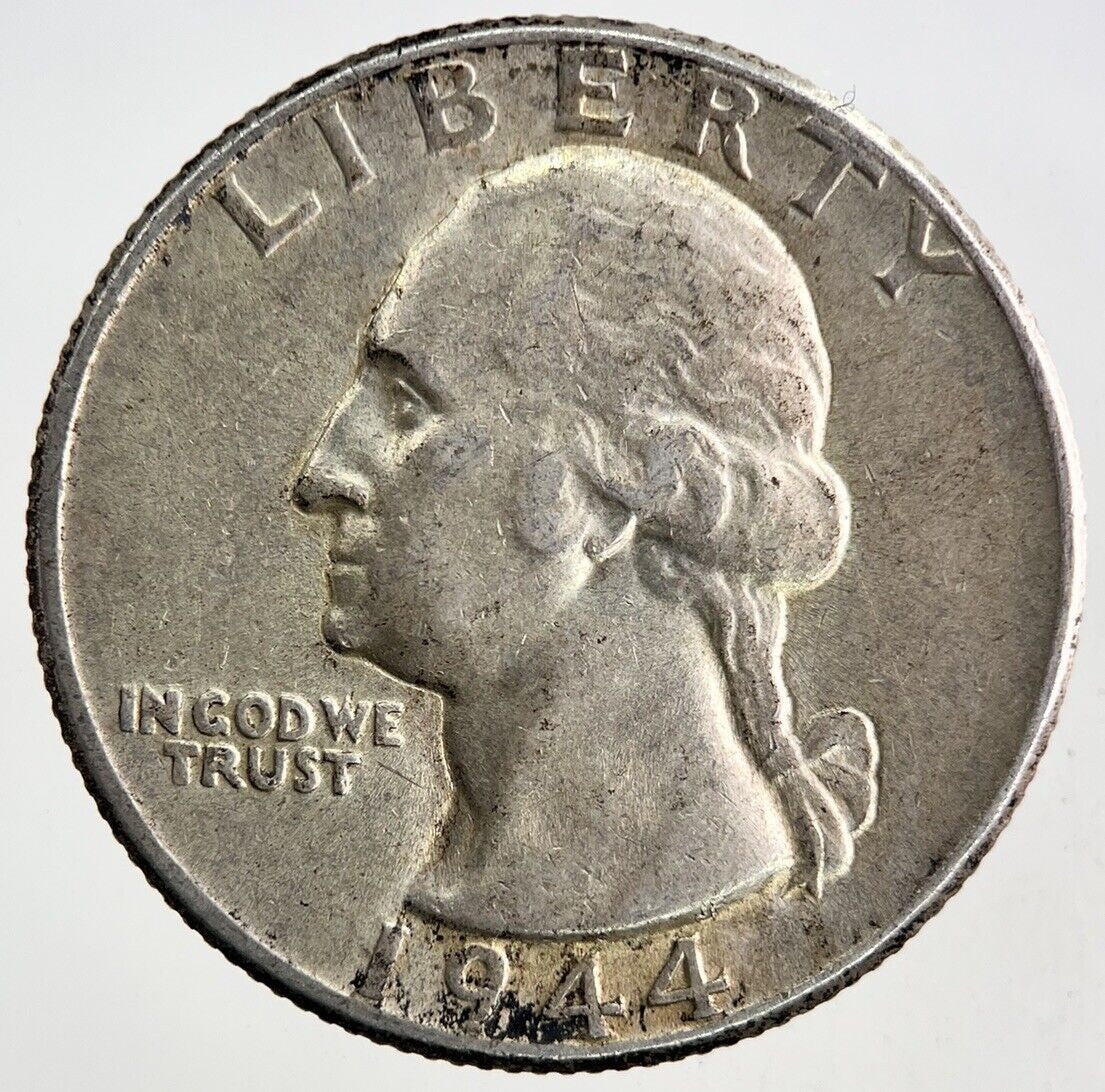 1944 US USA Quarter Dollar Silver Coin | Very High Grade