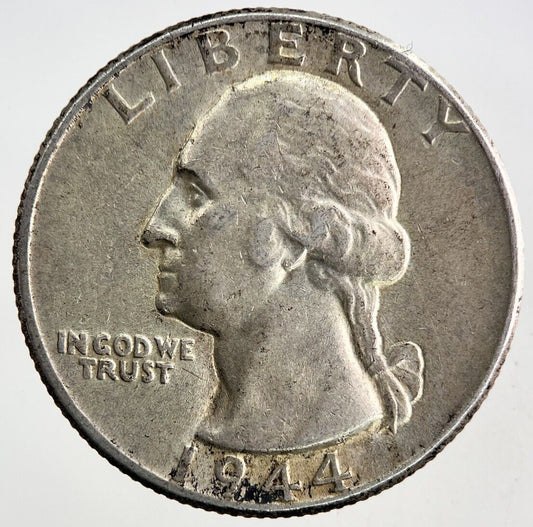 1944 US USA Quarter Dollar Silver Coin | Very High Grade