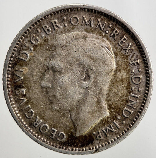1945 Australia Sixpence Silver Coin | Fine Collectable Grade | a3448