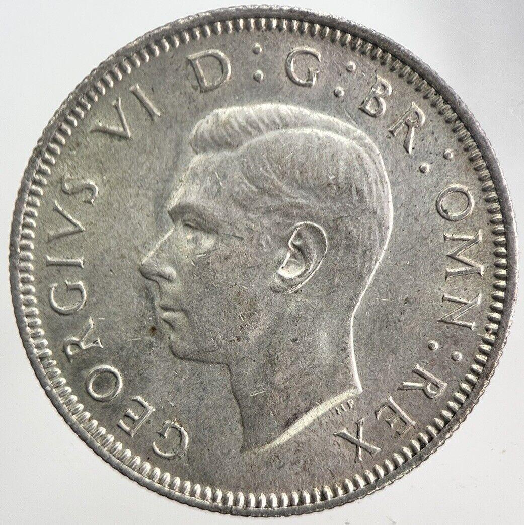 1945 George VI British One Shilling Silver Coin | Very Fine Grade | a5848