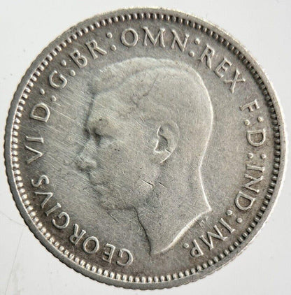 1945 Australia Sixpence Silver Coin | Fine Collectable Grade | a4620