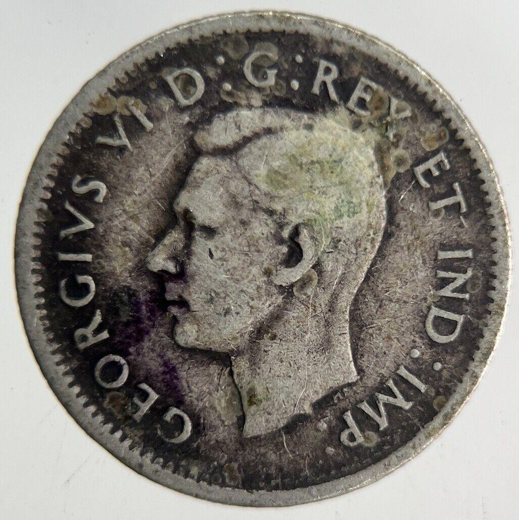 1945 Canada 10 Cents Silver Coin | Fine Collectable Grade