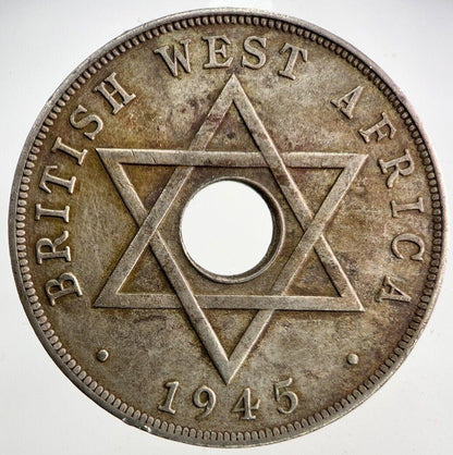 1945 British West Africa One Penny Coin | Very High Grade