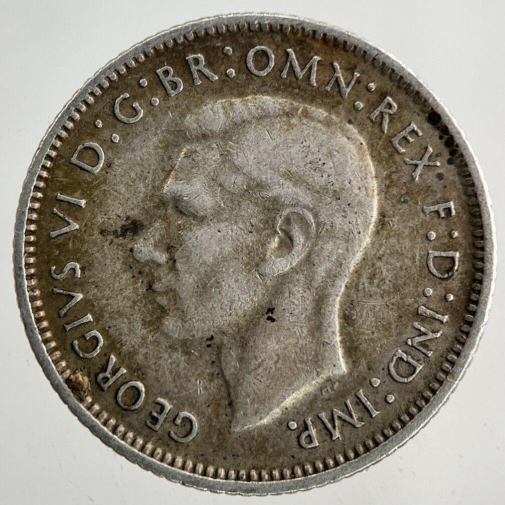 1945 Australia Sixpence Silver Coin | Very High Grade