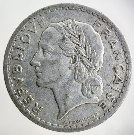 1945 France 5 Franc Coin | Fine Collectable Grade