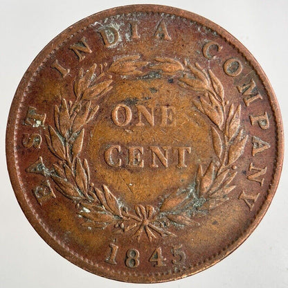1945 East India Company 1 One Cent Coin | Fine Collectable Grade