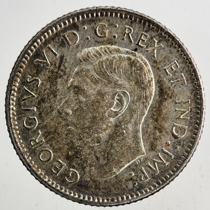 1945 Canada 10 Cents Silver Coin | Very High Grade