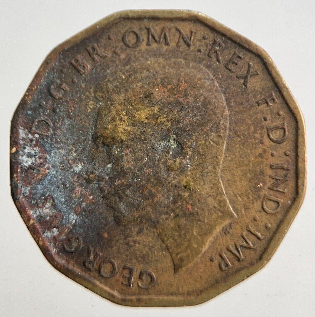 1945 George VI Brass Threepence Coin | Fine Collectable Grade | a4688