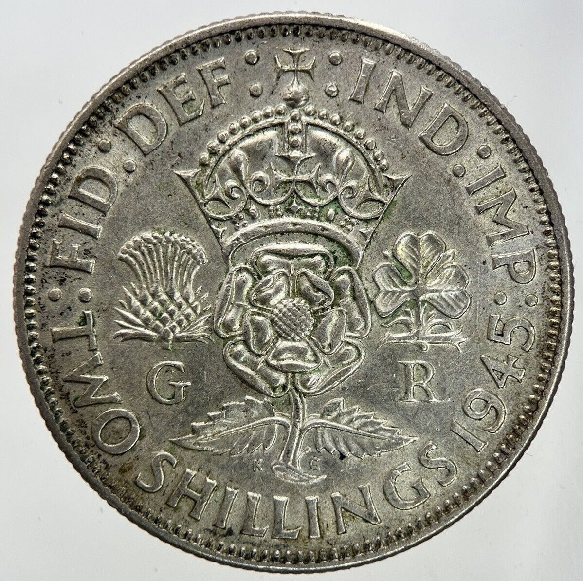 1945 George VI Florin Silver Coin | Very High Grade
