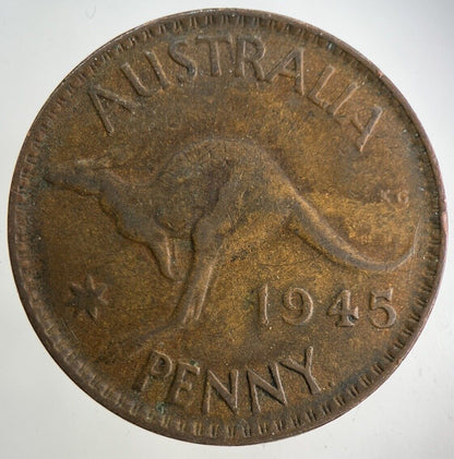 1945 Australia One Penny Coin | Fine Collectable Grade