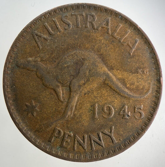 1945 Australia One Penny Coin | Fine Collectable Grade