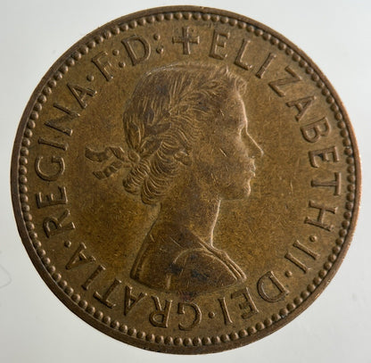 1960 Elizabeth II 2nd Half-Penny Coin | Fine Collectable Grade