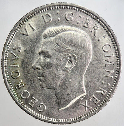 1945 George VI Half Crown Silver Coin | Very Fine Grade | a5485