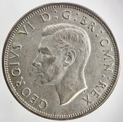 1945 George VI Half-Crown Silver Coin | Very High Grade