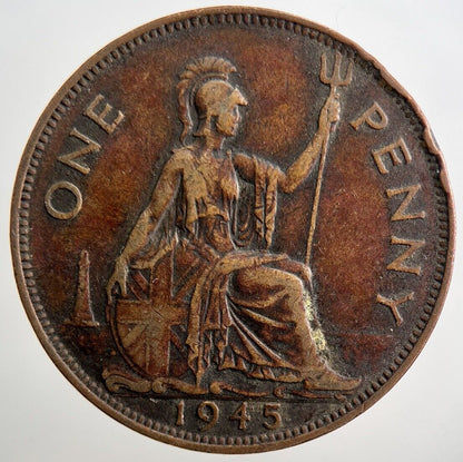 1945 George VI Penny Coin | Collectable Grade | a3785