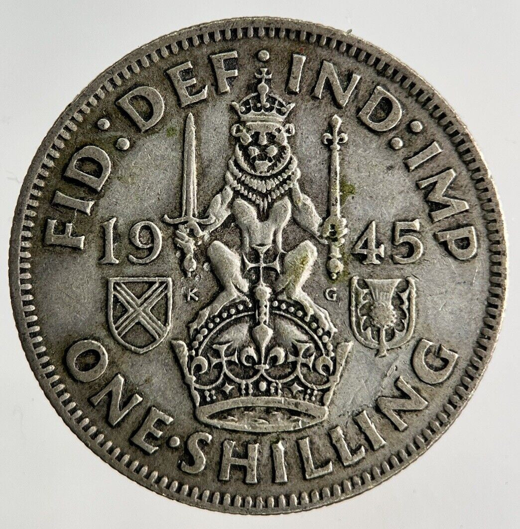 1945 George VI Shilling Silver Coin | Fine Collectable Grade