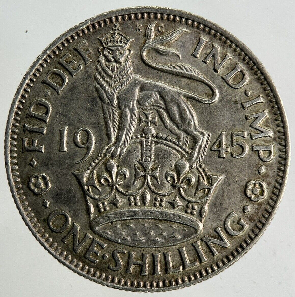 1945 George VI Shilling Silver Coin | Fine Collectable Grade