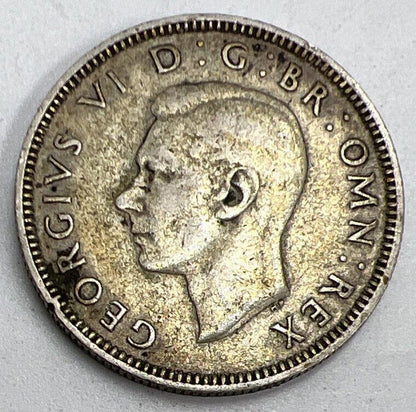 1945 George VI Shilling | British Silver Coin | Very High Grade | a1213