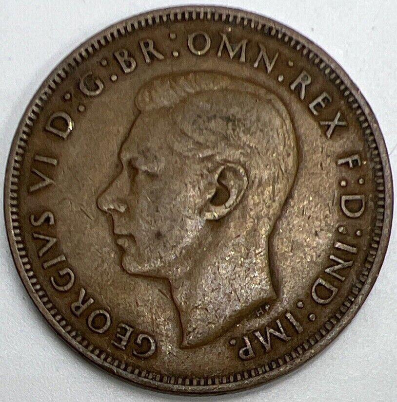 1945 George VI Penny | British Copper Coin | Collectable Grade | a313