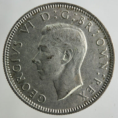 1945 George VI Shilling Silver Coin | Fine Collectable Grade