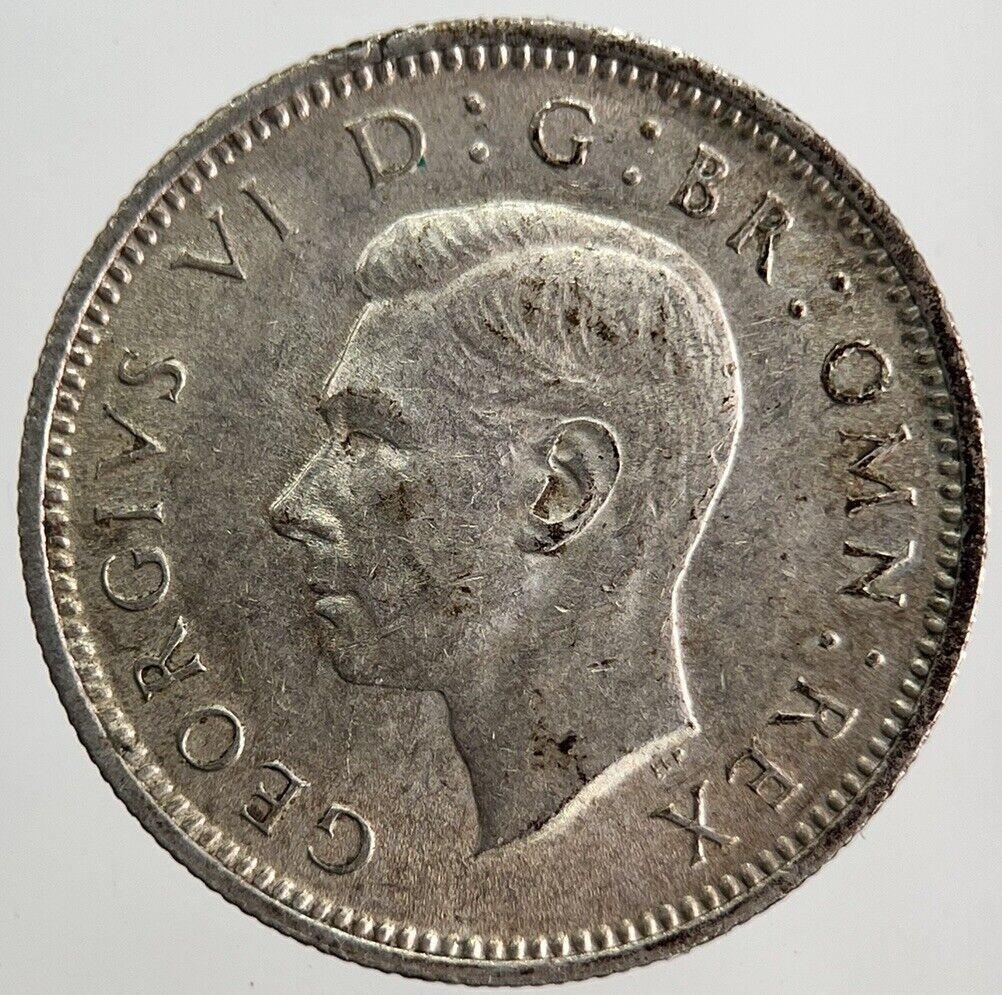 1945 George VI Sixpence Silver Coin | Very High Grade | a7157
