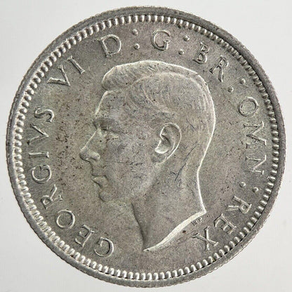 1945 George VI Sixpence Silver Coin | Very High Grade | a5147