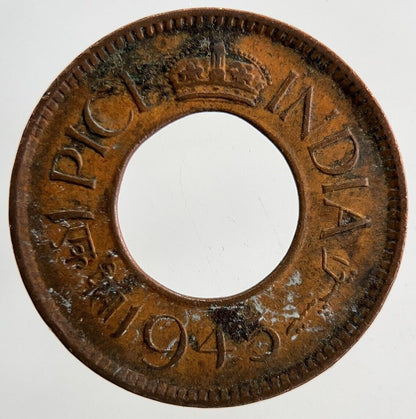 1945 India 1 Pice Coin | Fine Collectable Grade