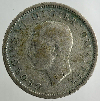 1945 George VI Sixpence Silver Coin | Fine Collectable Grade