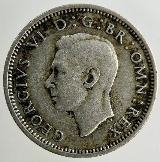 1945 George VI Sixpence Silver Coin | Fine Collectable Grade