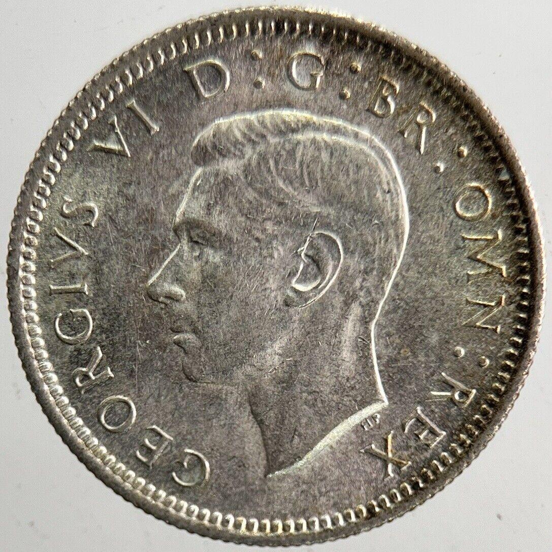 1945 George VI Sixpence Silver Coin | Very High Grade | a5473