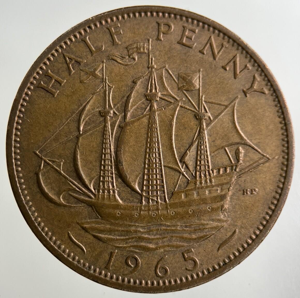 1965 Elizabeth II 2nd Half-Penny Coin | Fine Collectable Grade