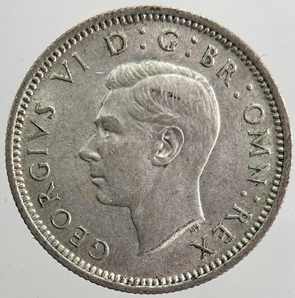 1945 George VI Sixpence Silver Coin | Very High Grade | a3993