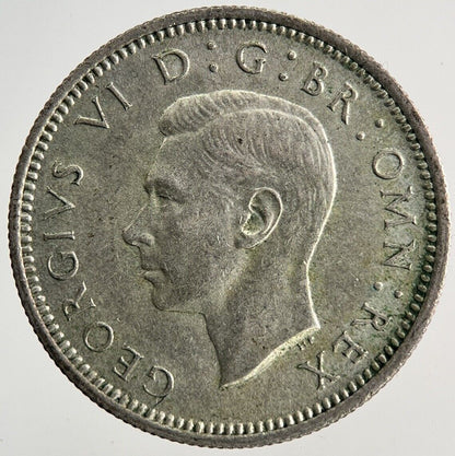 1945 George VI Sixpence Silver Coin | Very High Grade