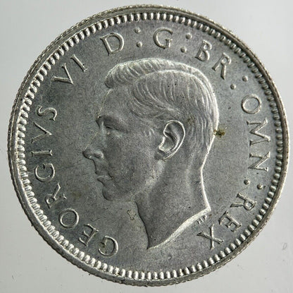 1945 George VI Sixpence Silver Coin | Very High Grade