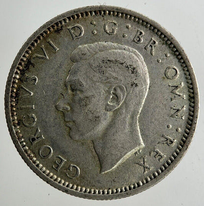 1945 George VI Sixpence Silver Coin | Fine Collectable Grade